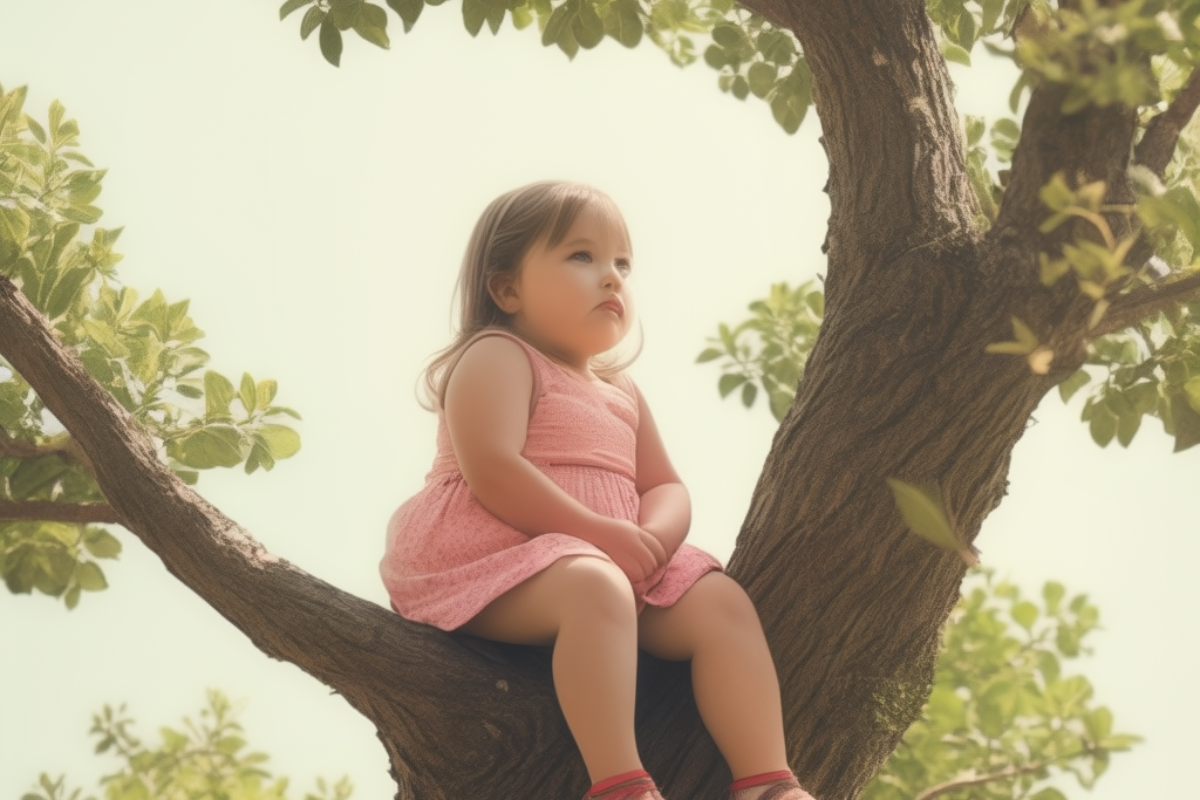 LA PICCOLA BAMBINA DALLA PANCIA ROTONDA